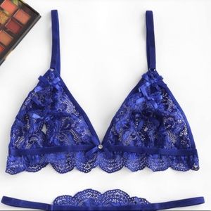 Royal Blue Lingerie Set